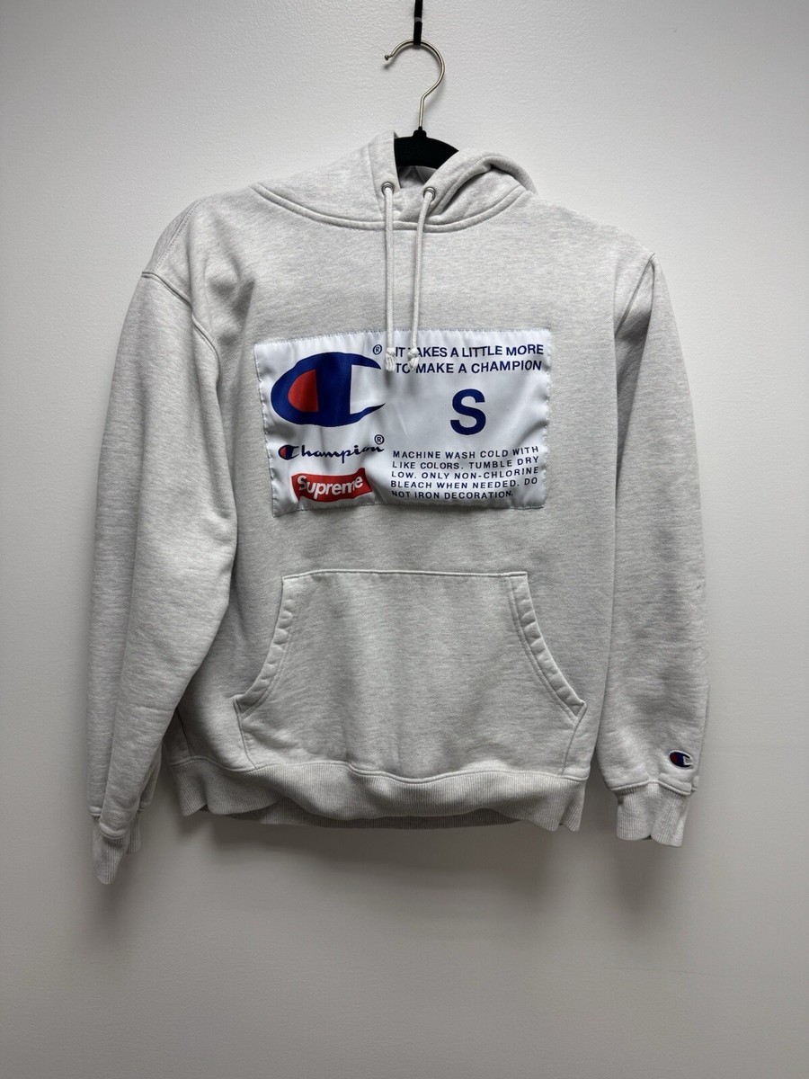 Supreme Champion Label Hoodie Size Small