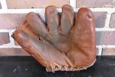 Vintage Hutch 36 Verban Model Oil Treated Leather Baseball Glove Cincinnati OH