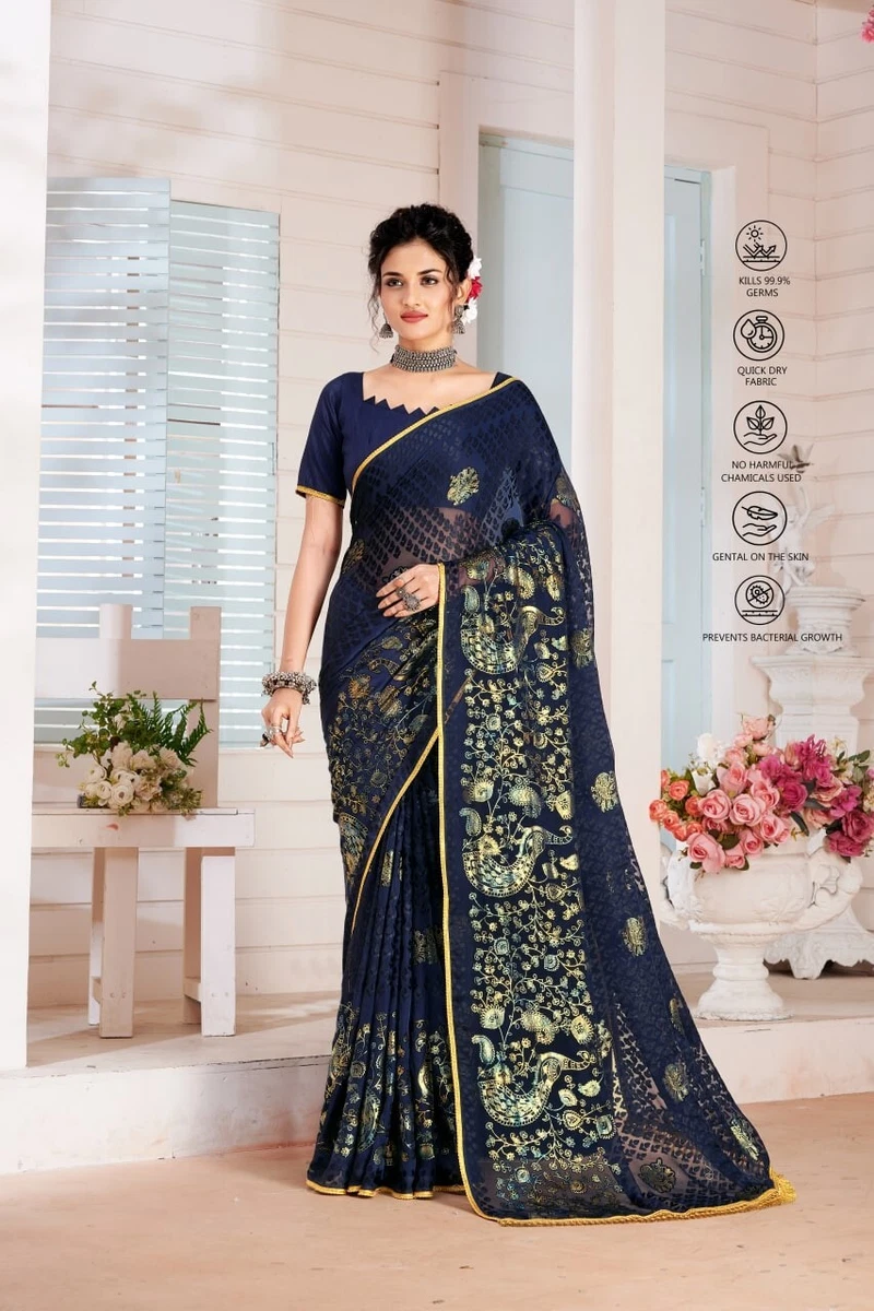 Heavy New Stylish Saree Party Wear Ethnic Indian Designer Sar ...