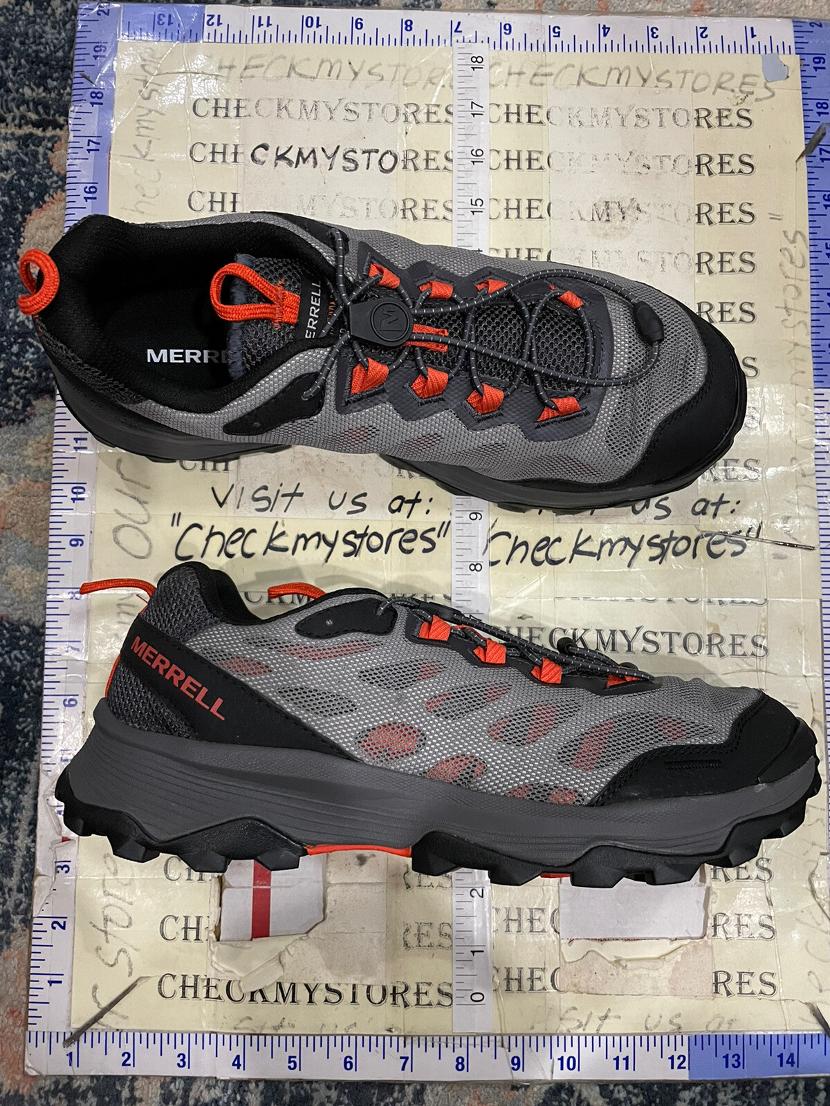 NUOVE scarpe da trekking MERRELL Speed Strike aerosport trail antracite taglia 8 5 M USA