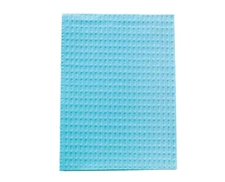 Tidi Choice - Blue Waffle-Embossed Patient Bib (13" x 18") 500/Box. 2-Ply