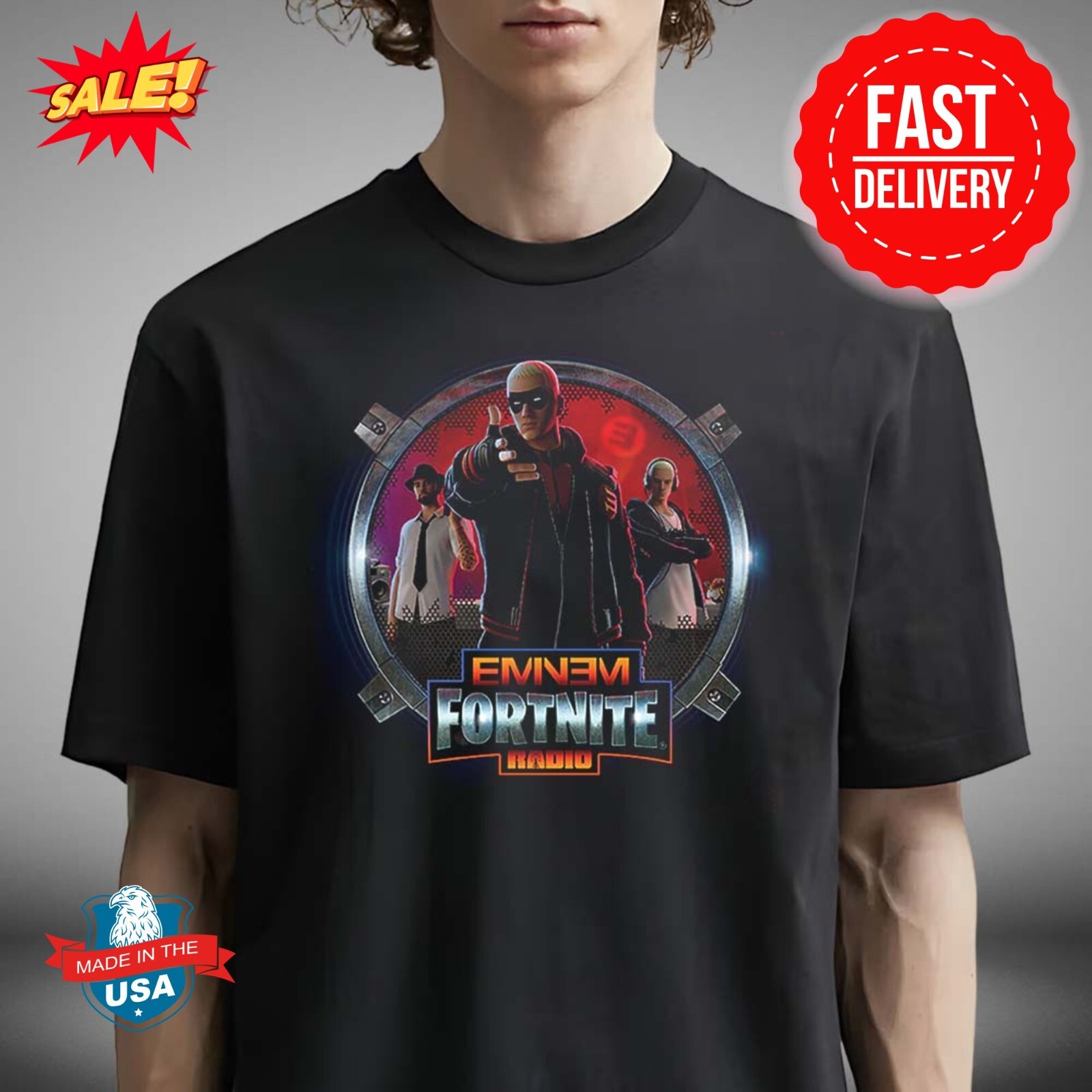 Eminem x Fortnite Radio Vinyl Edtion Classic T-Shirt
