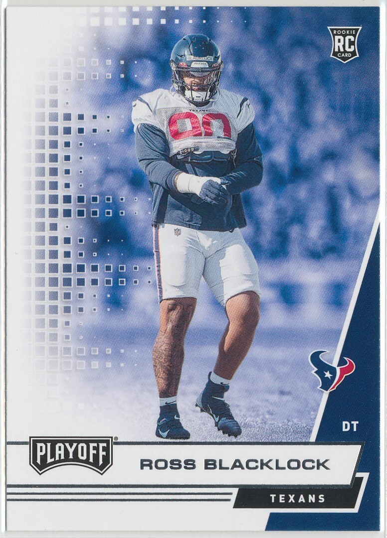 Ross Blacklock 2020 Panini Playoff Football #248 Houston Texans ROOKIE