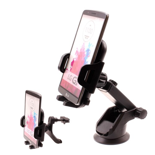Car Mount Windshield Air Vent Phone Holder Glass Cradle Suction for Cell Phones - 第 1/5 張圖片
