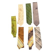 Lot of 7 Vintage Neckties 70s 80s Retro Patterned Ties Superba Wemlon Rhodia