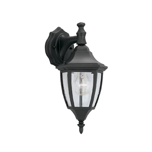 Designers Fountain 2461-BK Today's Home Outdoor Wall Lantern Sconce, 14.25in ... - Picture 1 of 8
