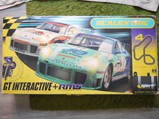 Scalextric GT Interactive RMS Set Porsche 911 GT3R Slot Car Track incomplete set