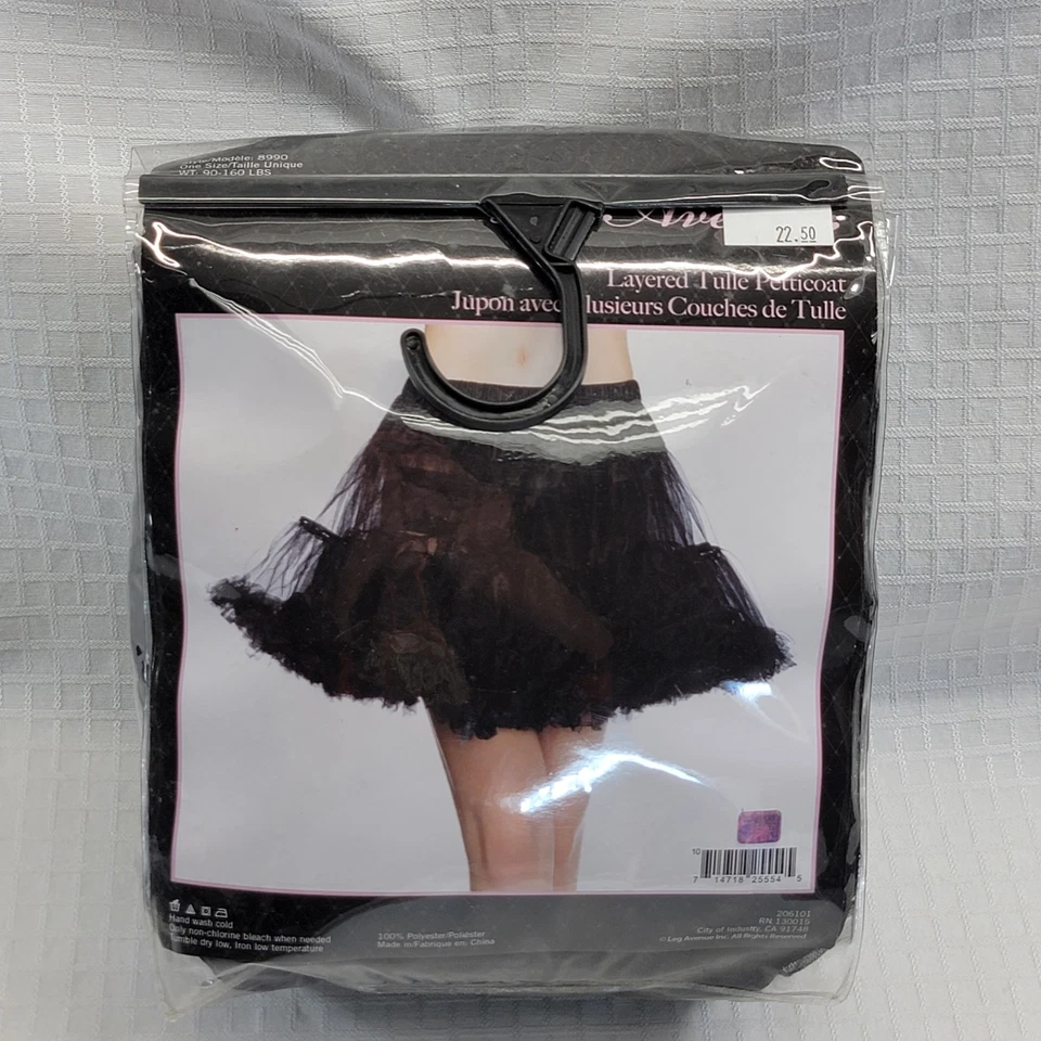 New Petticoat Black Short Sexy layered tulle petticoat from Leg Avenue 0ne sz. - Image 2 of 4