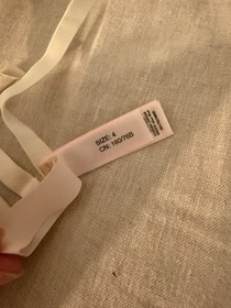 NWOT Agent Provocateur Lindie Thong Panties Ivory/Sand Size 4