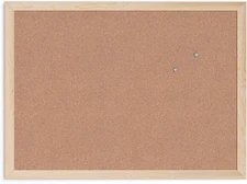 U Brands Cork Bulletin Board,18 x 24 Inches, 23" x 17", Light Birch 