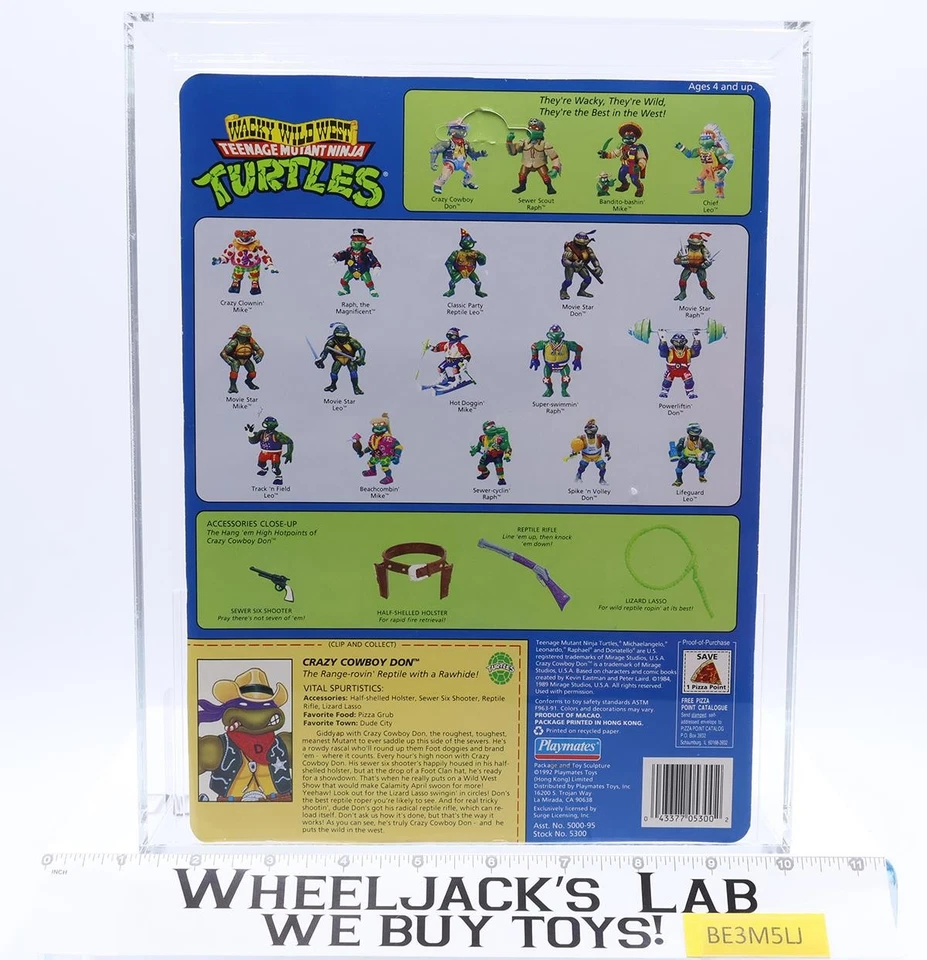 Crazy Cowboy Don con catálogo AFA MEJOR CALIFICADO 85 85/80/85 TMNT Wacky Wild West Foto 2 de 4