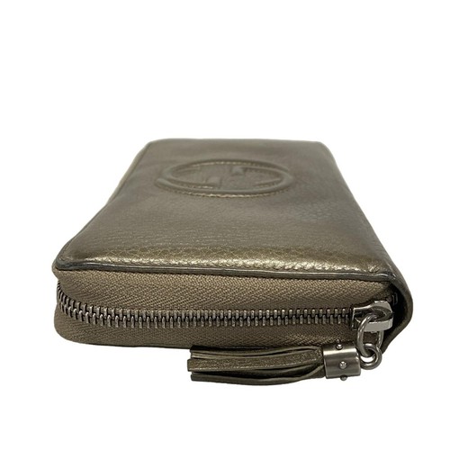 Auth GUCCI Soho 308280 Khaki Leather - Long Wallet - Picture 9 of 10