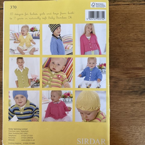 Sirdar Knitting Pattern Book #370 Little Stripes & Brights 15 Designs 0 To 7 yo - Picture 24 of 24