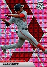 Juan Soto 2021 Panini Mosaic #113 Washington Nationals Pink Camo