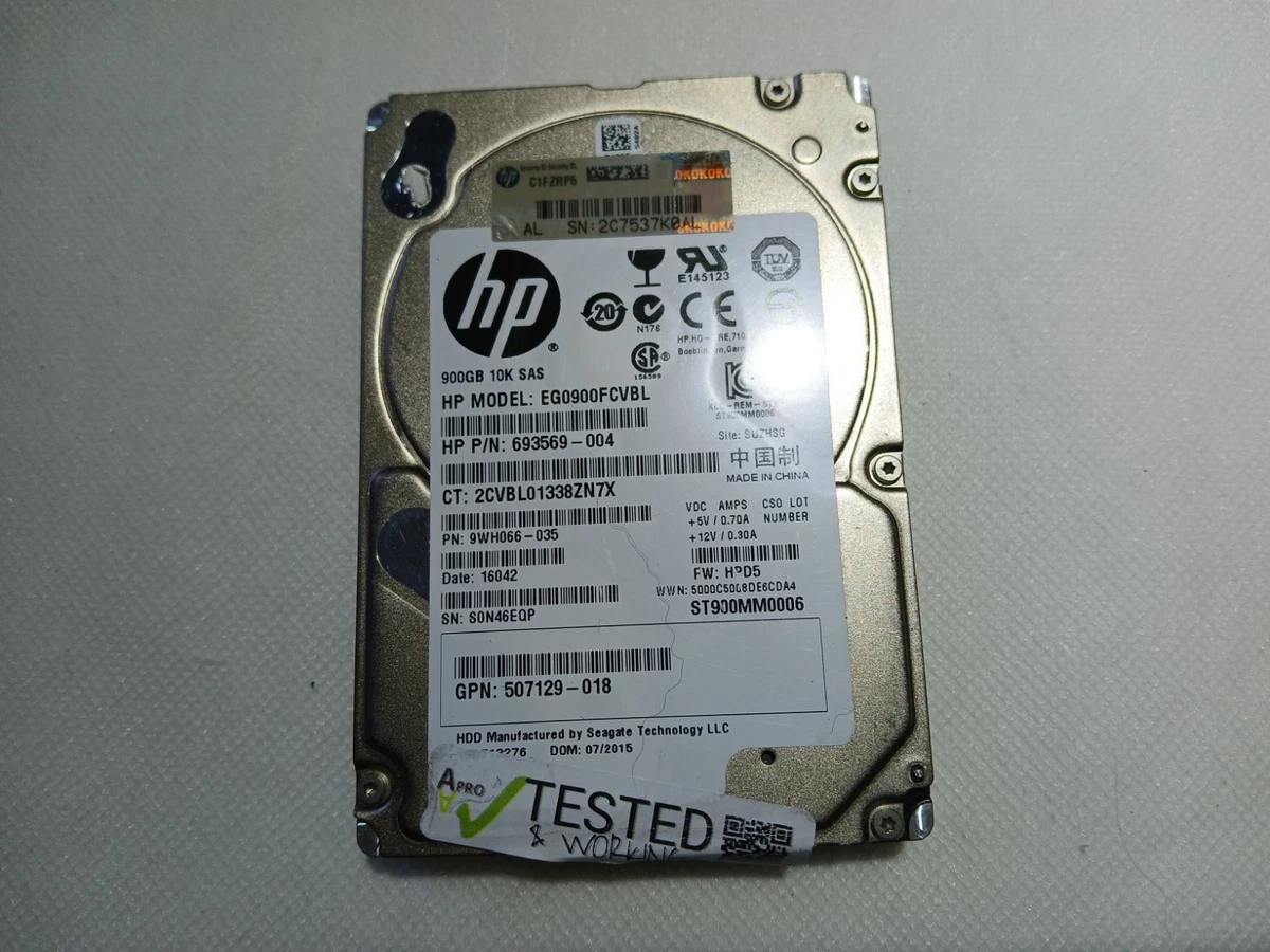 900GB SAS HP 10K HDD 6G Enterprise HPE 2.5in 0 10kRPM 2.5-Inch SAS