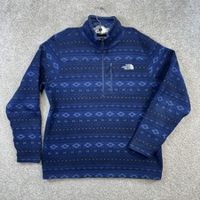 The North Face Fleece Pullover Mens Large Blu...