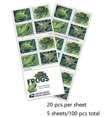 2019 USPS FIRST CLASS LETTER STAMPS FROGS 78¢ - 100 PCS IN TOTAL