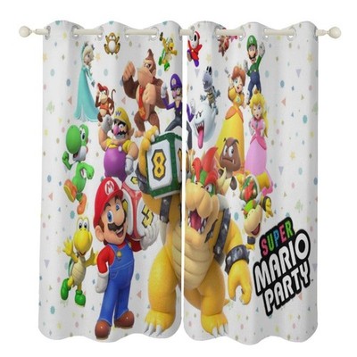 71.Super Mario Vorhänge Individuelle Maßanfertigung Zimmer Dekovorhang mit Ösen