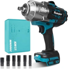 Cordless Impact Wrench 1/2" for Makita 1/2in 2000NM, For 18v Battery 