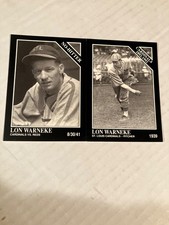 St. Louis mt. ida hot springs Arkansas 2 Lon Warneke 1992 Conlon baseball cards