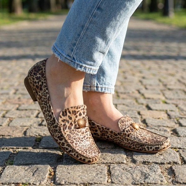 Women Dolce & Gabbana Loafers Gold Leather 39.5