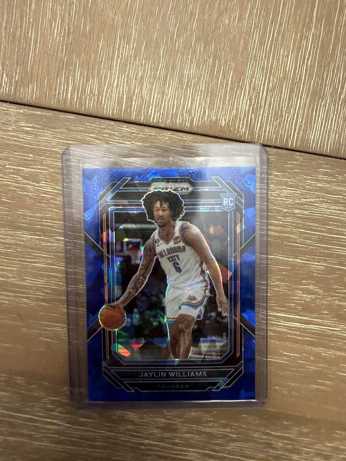 2022-23 Panini Prizm Blue Ice Prizm #247 Jaylin Williams RC Rookie  /125