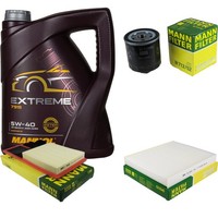 Inspektionspaket 5L Mannol Extreme 5W-40 FüR VW Polo 1.4 Seat Ibiza IV Skoda