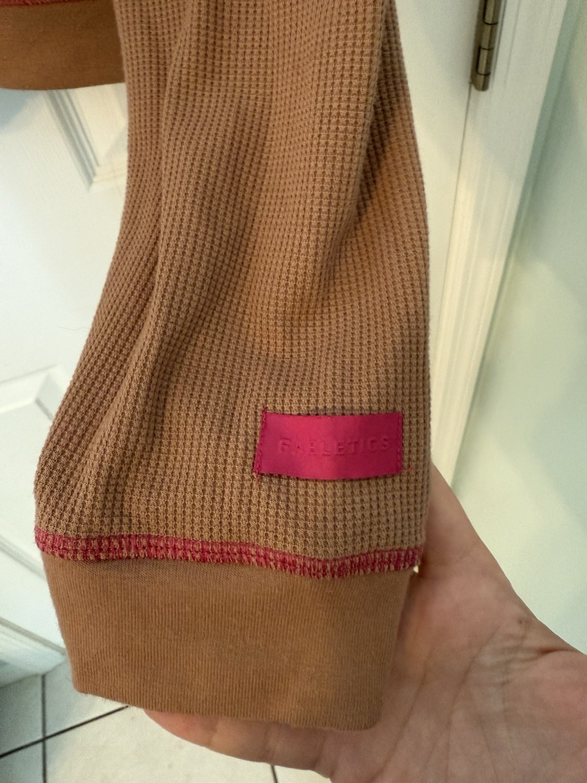 Fabletics waffle knit zip up jacket - image 2