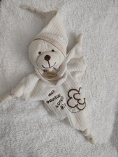 Doudou et compagnie Plat Triangle Ours Ecru mon doudou coton bio