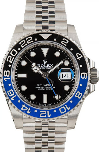 Rolex Batgirl GMT-Master II Jubilee Band 40mm 126710BLNR