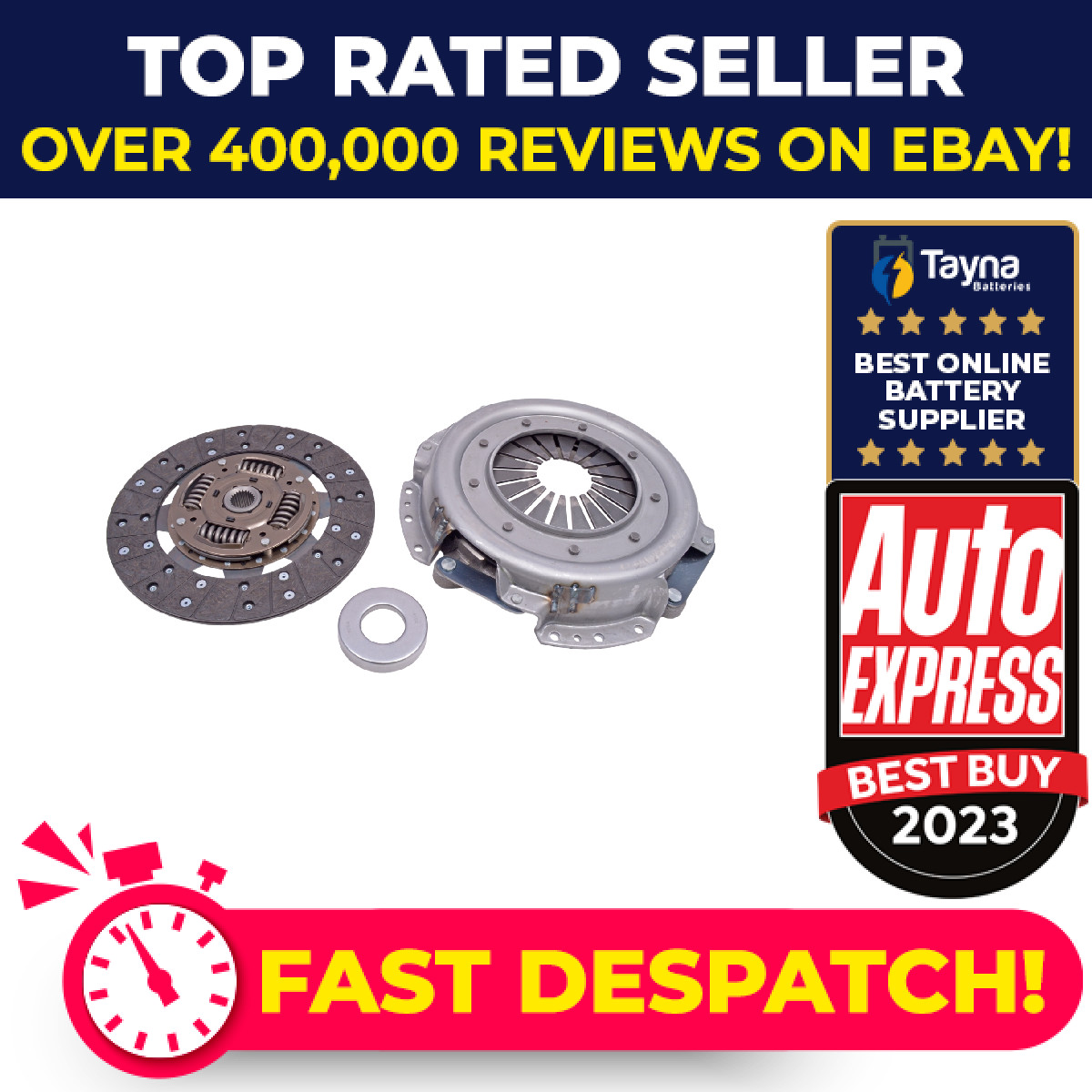 Clutch Kit 3pc (Cover+Plate+Releaser) ADN130145 Blue Print 30100VB004 Quality