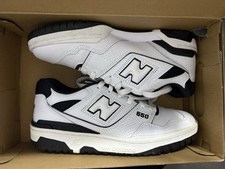 New Balance 550 White/Black Mens Low-Top Lace...