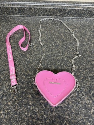 Dr. Martens Pink Heart Mini Crossbody Bag Purse Chain Strap AirWair