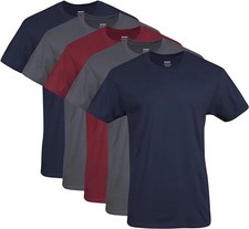 Gildan 5-pack Bulk Solid Heavy Cotton Short Sleeve Blank Tee T-Shirt S-XL