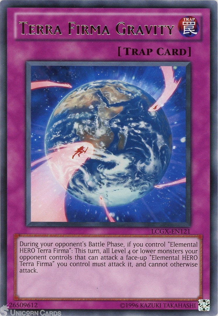LCGX-EN121 Terra Firma Gravity Rare UNL Edition Mint YuGiOh Card
