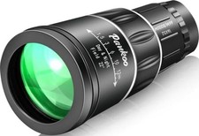 High Powered 16X52 Monocular Telescope for Adults - 2026 Power Prism, D-Black