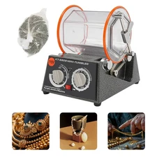 Rotary Tumbler Surface Polisher Jewelry Drum Polishing Machine Finishing Tools