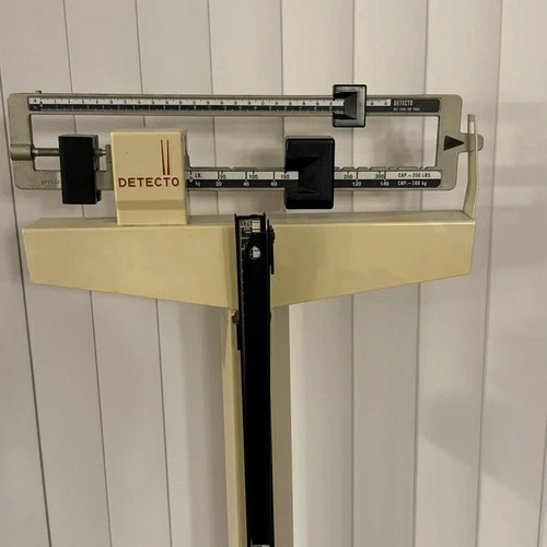 Vintage Detecto Height Rod Physician Doctor Gym Scale 350 Lbs Made In USA 3P7044