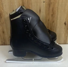 Tricot Lined Figure Skates Kids SIZE 13Y Black (Z)