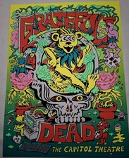 OFFICIAL GRATEFUL DEAD Tour Poster CAPITOL THEATRE 02/21/1971 main edition