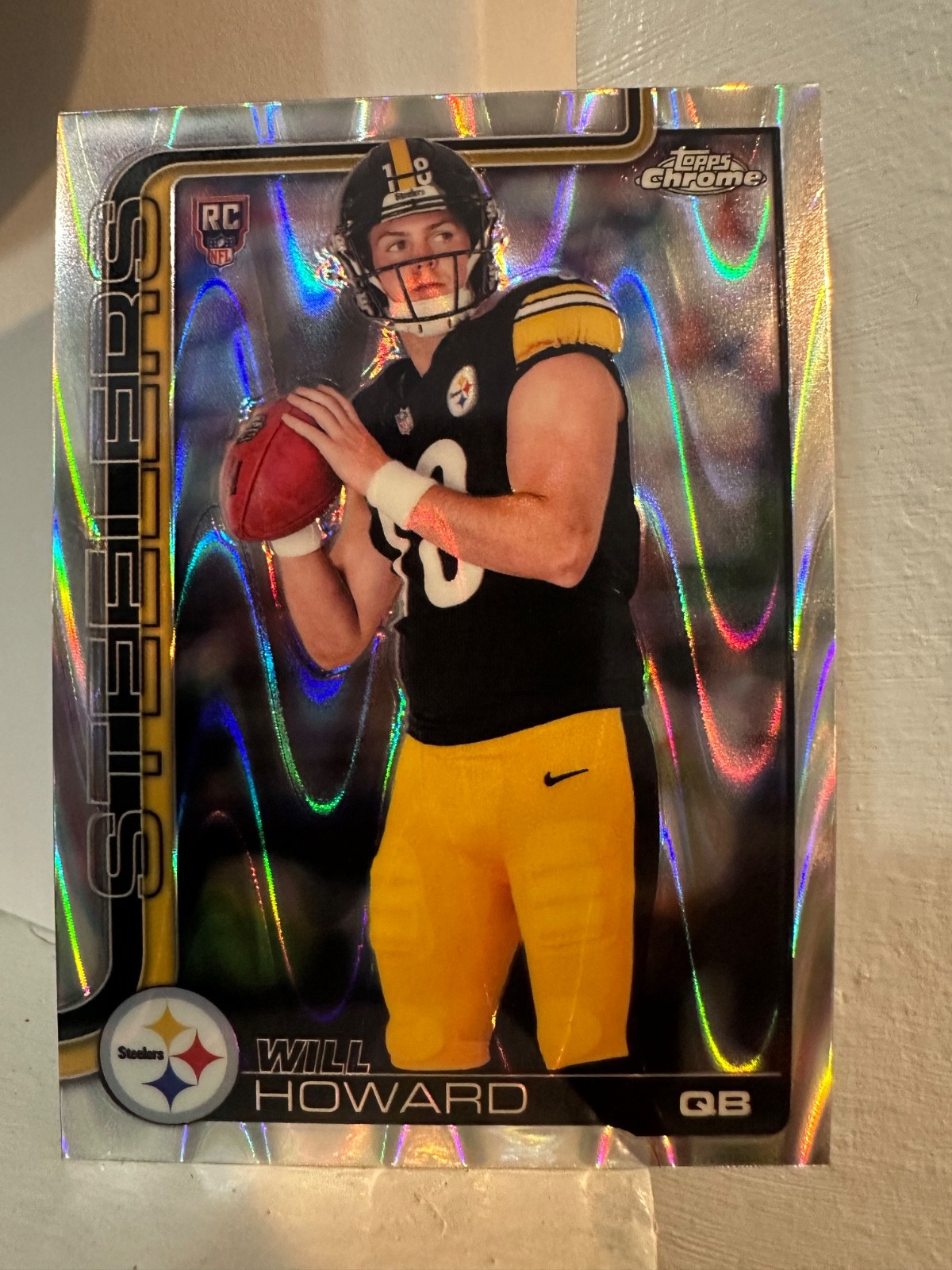 Will Howard 2025 Topps Chrome Football #321 Ray Wave Refractor Rookie RC
