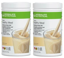 2X HERBALIFE FORMULA 1 Healthy Meal Nutritional Shake Mix French Vanilla 750g