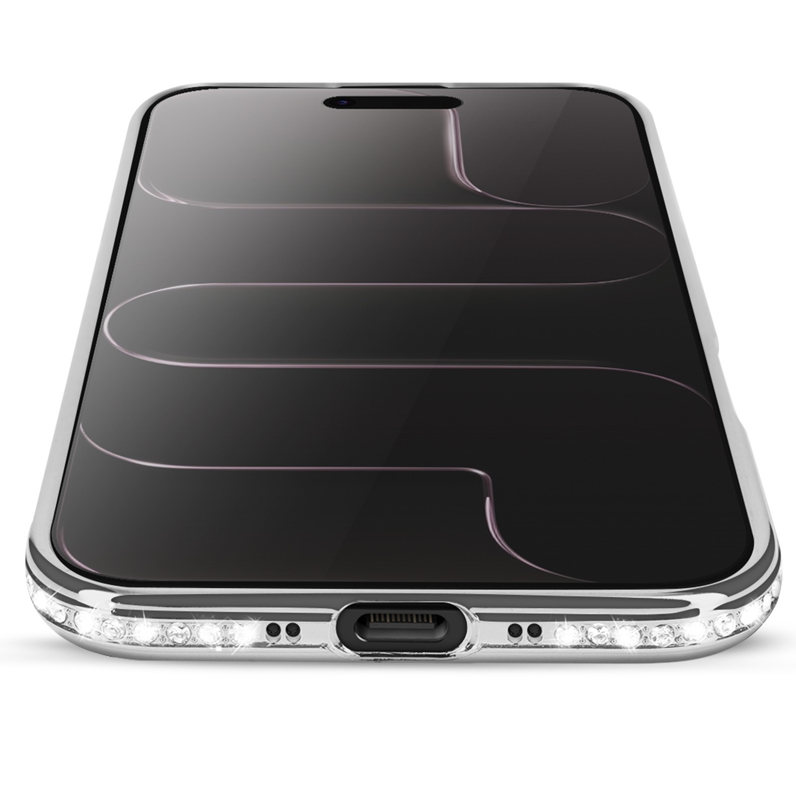 Coque iPhone Air Strass Argent Parfaite pour vos Soirées Chic - 4