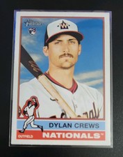 2025 Topps Heritage Baseball Dylan Crews RC #247 - Flipped Bat Variation