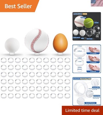 Secure and Stylish 100 Pcs Acrylic Ball Holders - 0.6 Inches for All Spheres