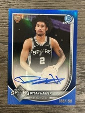 2025-26 Topps Bowman Chrome Dylan Harper RC On Card Auto Blue /150 Spurs 🔥🔥