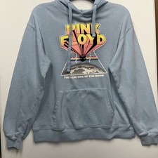 Pink Floyd Dark Side of the Moon Blue Pullover Hoodie Sweatshirt - Unisex Sz L