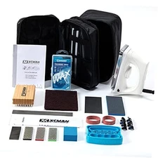  Complete Ski Snowboard Tuning Waxing Combo Kit with Waxing Iron,Ski Wax,Side 