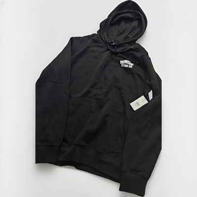 Volcom Cruiser Black Graphic Logo Pullover Hoodie Men's M Cotton Fleece