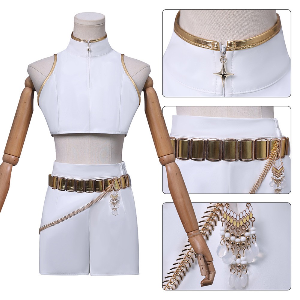 Girl Group Idol Rumi Zoey Mira Cosplay Costume Halloween Carnival Party Suit Top